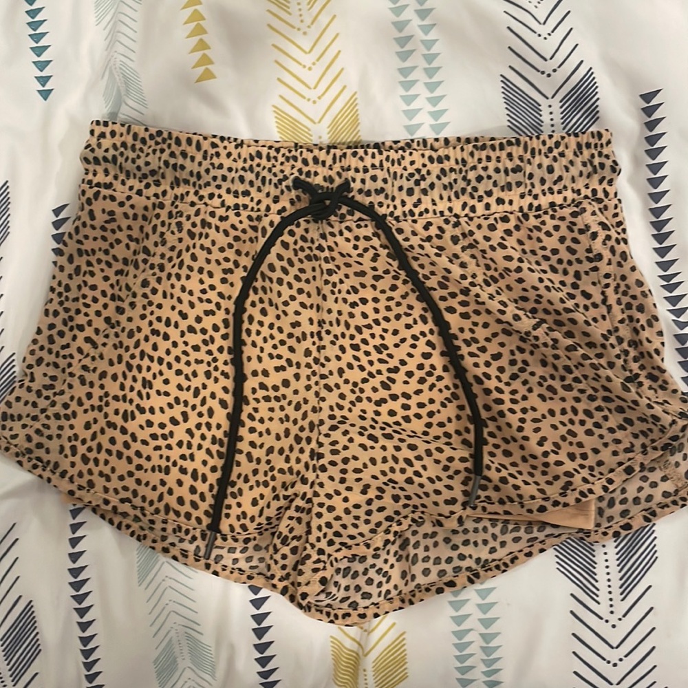 Leopard print shorts